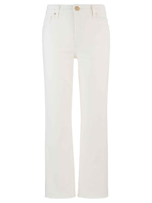 KELSEY HIGH RISE ANKLE FLARE IN ECRU