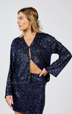 SKY HIGH SEQUIN TOP