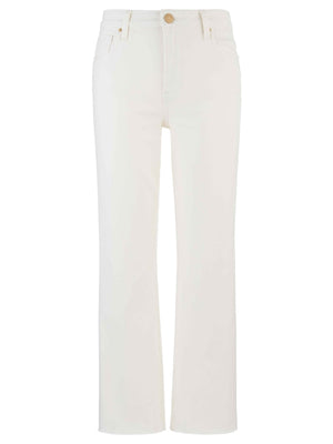 KELSEY HIGH RISE ANKLE FLARE IN ECRU