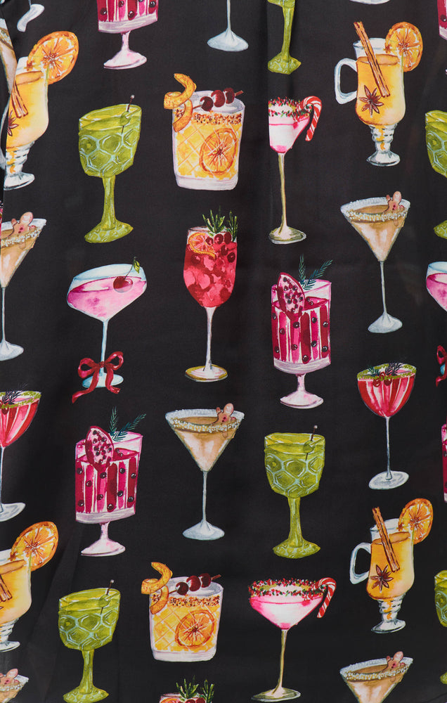 SILKY COCKTAILS PJ SET